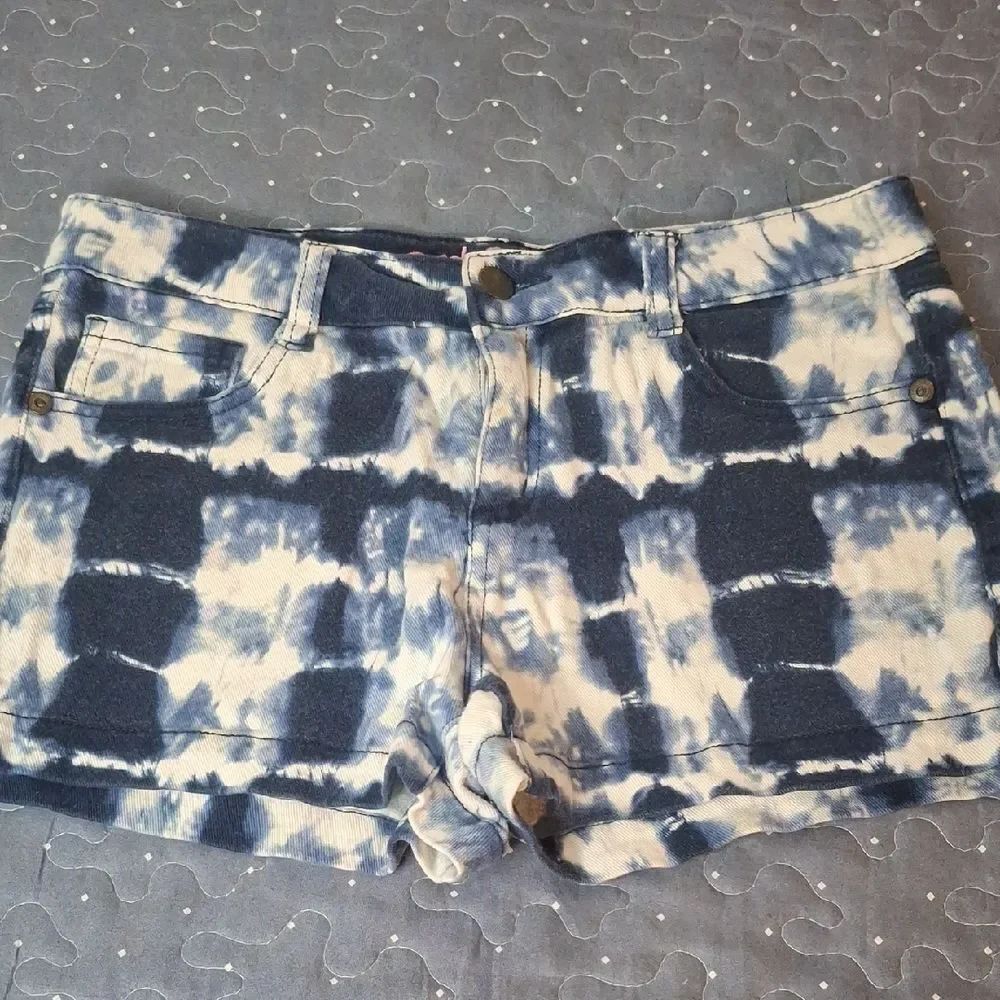 Red Camel Tie-Dye Jean Shorts